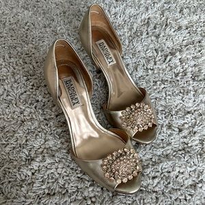 Gold Stone Badgley Mischka Heels
